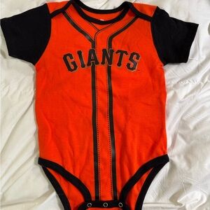 NEW Giants Orange and Black Kids One Piece size 18 months
